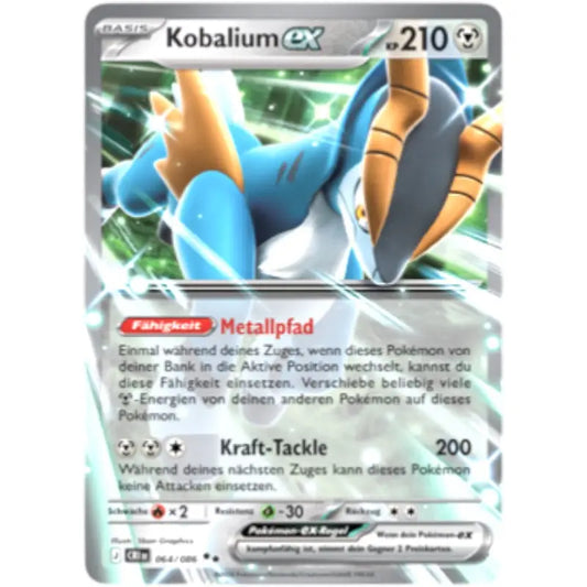 Kobalium ex 064/086 Pokémon Karte Deutsch – Wachsendes Chaos kaufen - 1