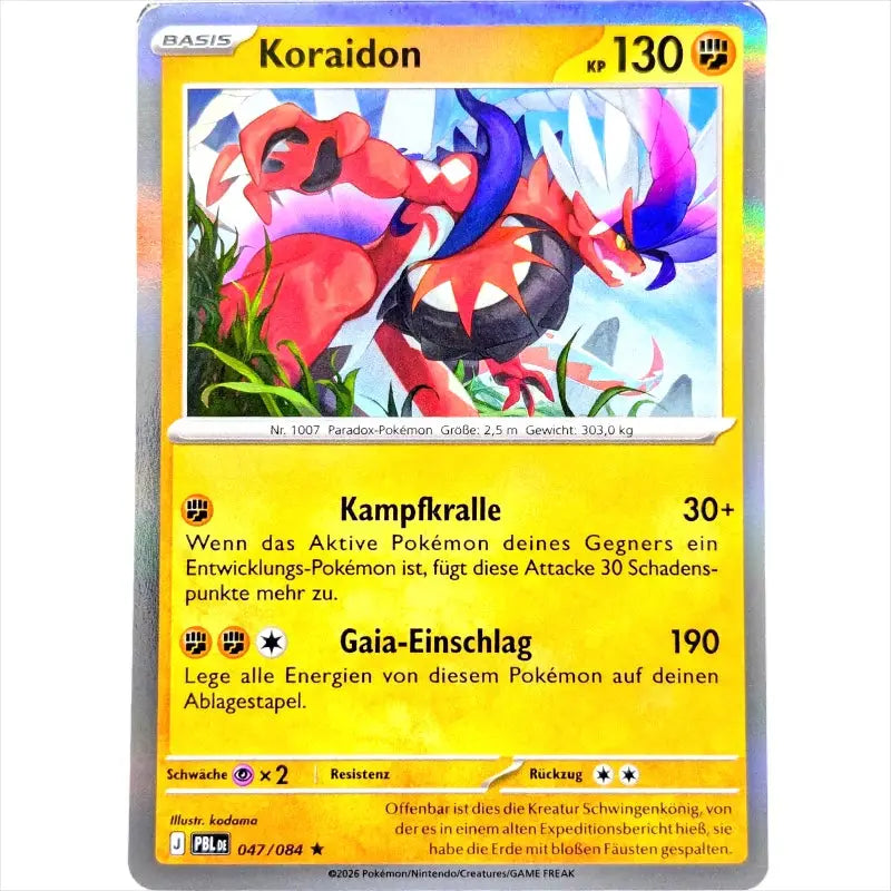 Koraidon PBL DE 047/084 Pokémon Dunkelnacht kaufen – Rare Holo - 1