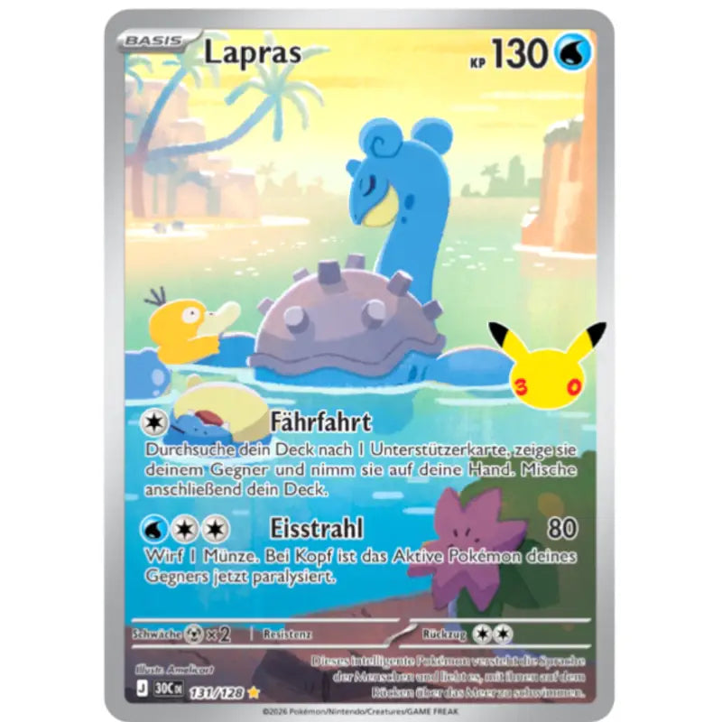 Lapras 131/128 Pokémon Sammelkartenspiel 30 Jahre kaufen - 1
