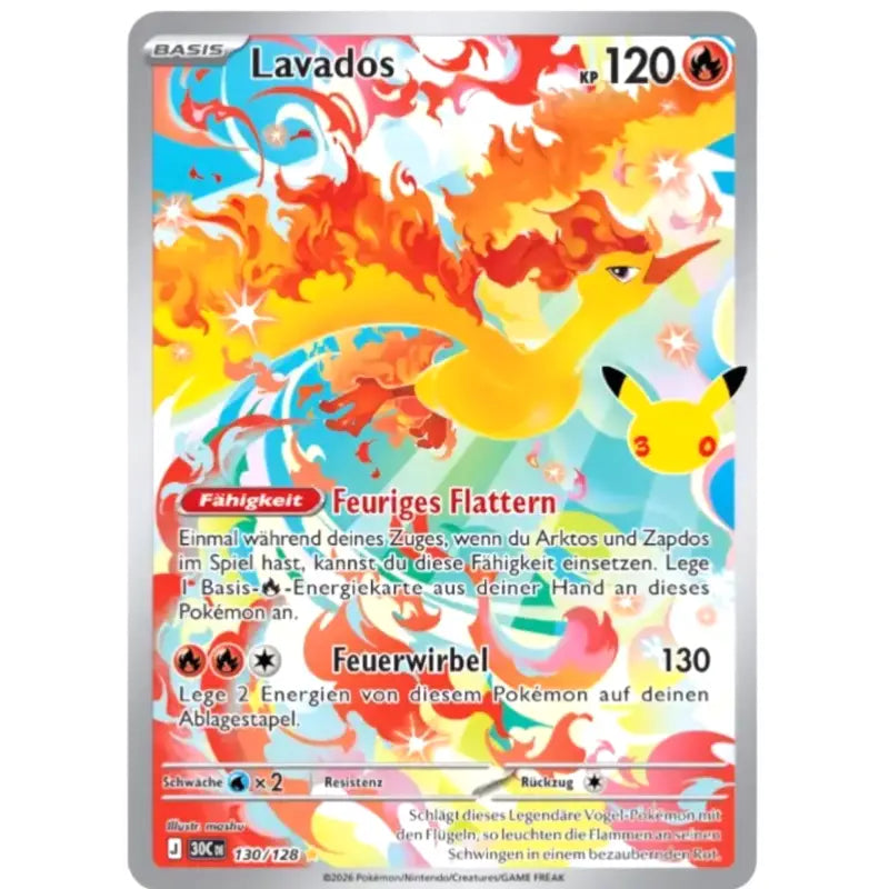 Lavados 130/128 Pokémon Sammelkartenspiel 30 Jahre kaufen - 1