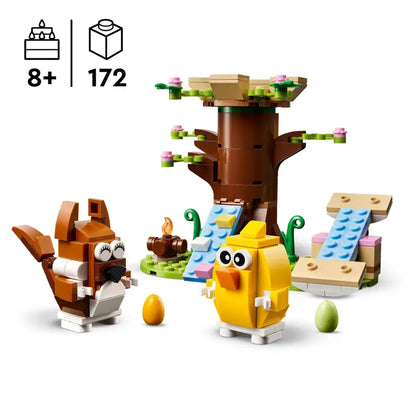 LEGO® 40709 Frühlingstierspielplatz – Baumhaus Tierfiguren & Geschenkidee - 2