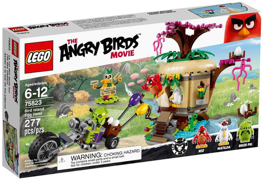 Lego angry birds 75823 bird island egg heist bauset mit baumhaus tan braun grün und minifiguren spielzeug online kaufen