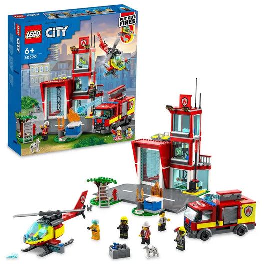 LEGO City Feuerwache Feuerwehr-Feuerwehrauto-Hubschrauber 60320 - 1