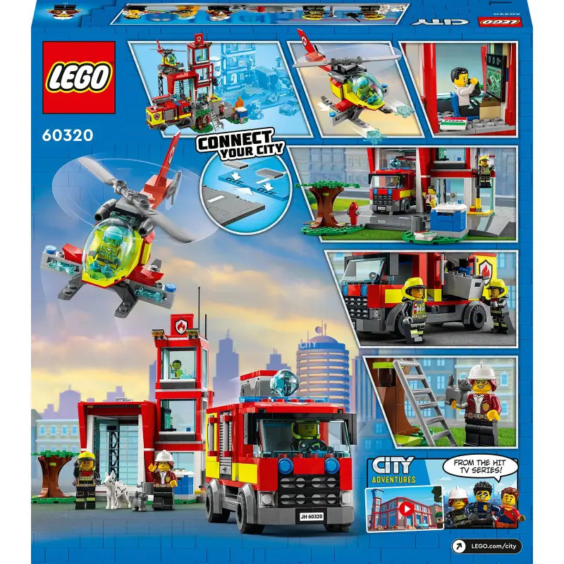 LEGO City Feuerwache Feuerwehr-Feuerwehrauto-Hubschrauber 60320 - 4
