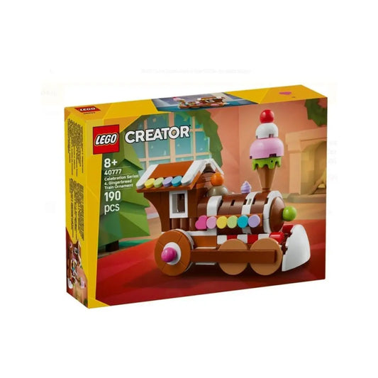 Lego Creator Lebkuchen-Zug-Ornament mit bunten Zuckerdekoren und pinkem Eishörnchen zum spielzeug online kaufen