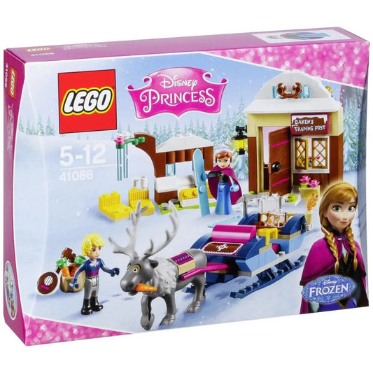 Lego disney princess 41066 anna und kristoff schlittenabenteuer mit grauem rentier und lila umhängen spielzeug online kaufen