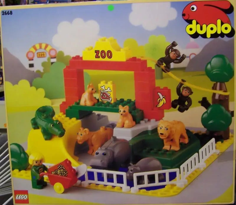 LEGO Duplo Zoo 2668 Vintage-Set – Seltenes Tiere-Set 90er | TradingToys - 1