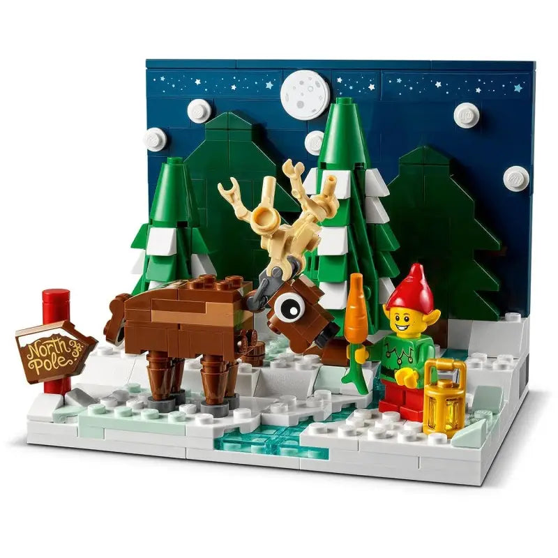 LEGO Exklusiv Set Vorgarten Weihnachtsmanns 40484 - TradingToys.de 1