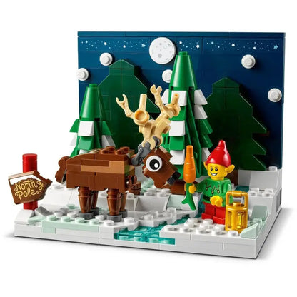 LEGO Exklusiv Set Vorgarten Weihnachtsmanns 40484 - TradingToys.de 1