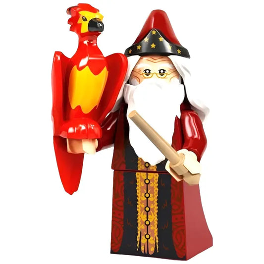 LEGO Figur Harry Potter Dumbledore 71028 – Serie 2 | Sammlerfigur mit Fawkes - 1