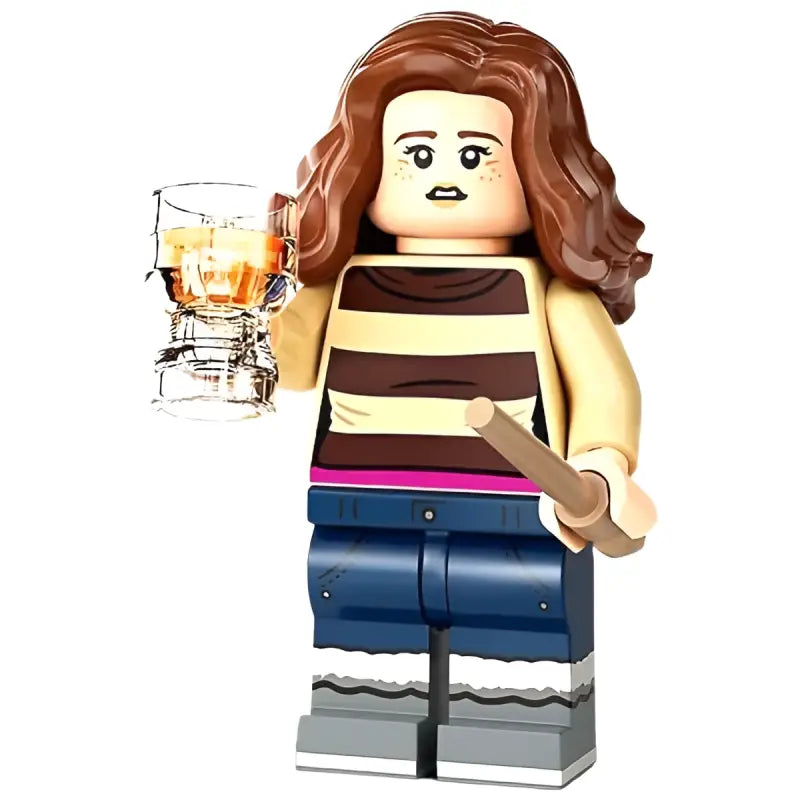 LEGO Figur Harry Potter Hermione Granger 71028 – Serie 2 | Sammlerfigur mit Butterbier - 1