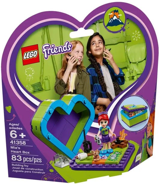 Lego 41358 friends mias herzbox mit grünem und blauem herzbox spielzeug online kaufen camping zubehör