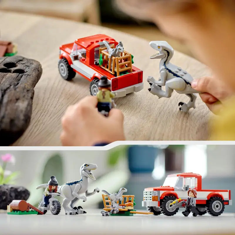 LEGO Jurassic World Blue & Beta in der Velociraptor-Falle, - 6