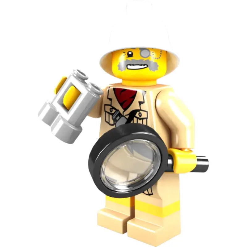 LEGO Minifigur Explorer Serie 2 8684 – Forscher Sammlerfigur mit Fernglas & Lupe - 1
