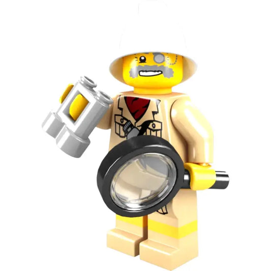 LEGO Minifigur Explorer Serie 2 8684 – Forscher Sammlerfigur mit Fernglas & Lupe - 1