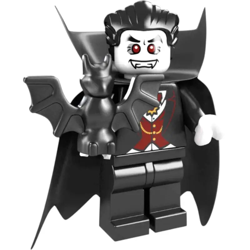 LEGO Minifigur Vampire Serie 2 8684 – Dracula Sammlerfigur mit Fledermaus - 1
