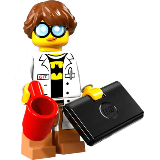 LEGO Ninjago Figur Geeky Scientist 71019 – Minifigur mit Laptop | Sammlerfigur - 1