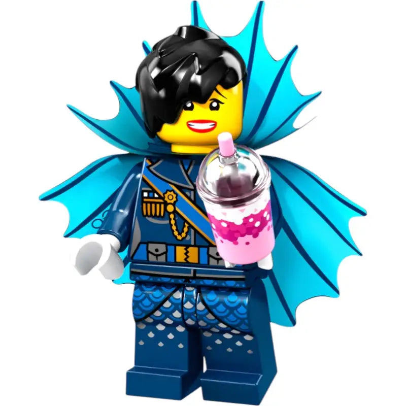 LEGO Ninjago Figur Misako 71019 – Minifigur mit Bubble Tea & Fledermaus-Flügeln | Sammlerfigur - 1
