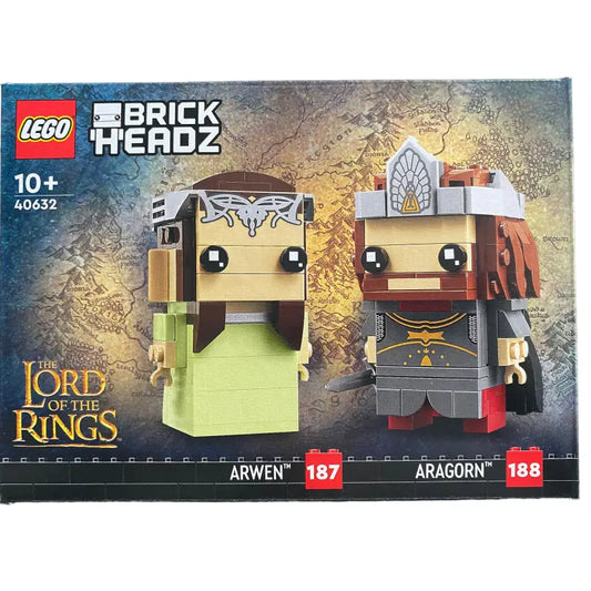LEGO® Brickheadz-Arwen Nr.187 + Aragorn Nr.188 Lord of the Rings - 1