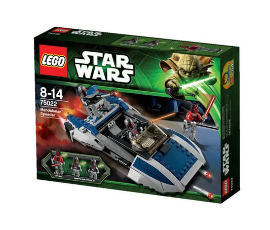 Lego star wars 75022 mandalorian speeder blau weiß mit roten lightsabern spielzeug online kaufen