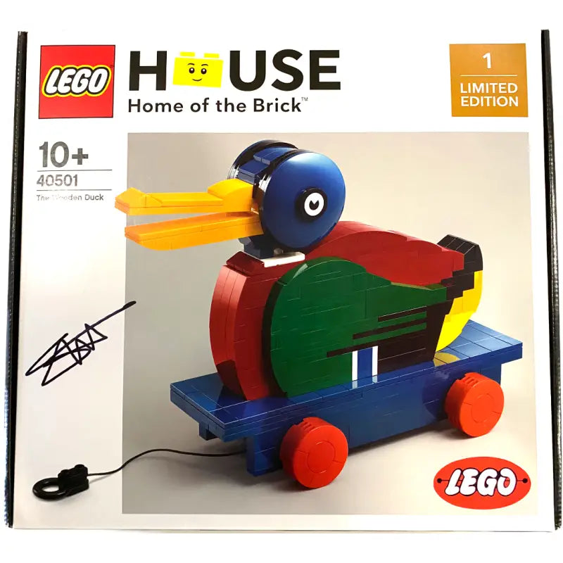 LEGO Wooden Duck signiert Stuart Harris - TradingToys.de 1