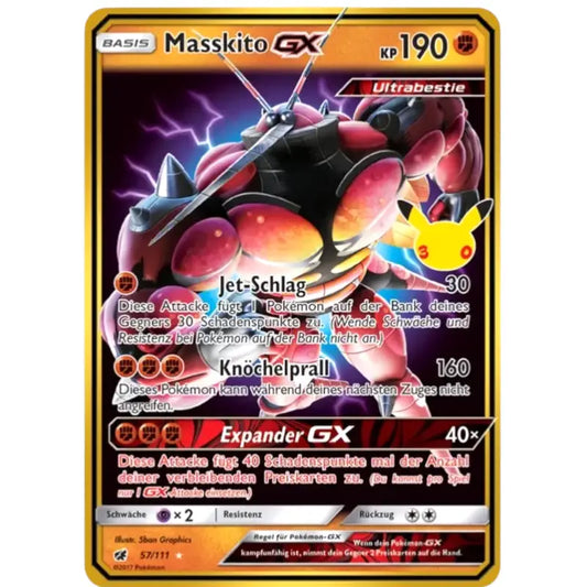 Masskito GX 57/111 – Pokémon 30 Jahre Karte - 1