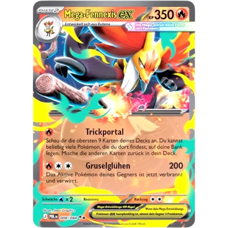 Mega-Fennexis ex PBL DE 008/084 Dunkelnacht Pokémon kaufen - 1