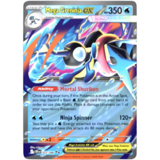 Mega Greninja ex 022/086 Pokémon Karte Englisch – Chaos Rising kaufen - 1