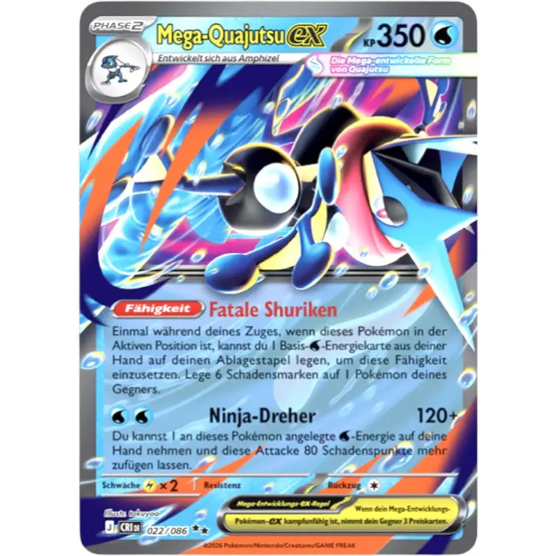 Mega-Quajutsu-ex CRI DE 022/086 kaufen | TCG – TradingToys - 1
