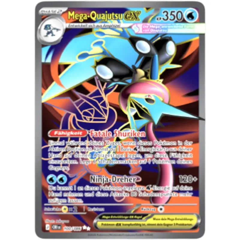 Mega-Quajutsu-ex CRI DE 100/086 Pokémon Wachsendes Chaos kaufen – TradingToys.de - 1