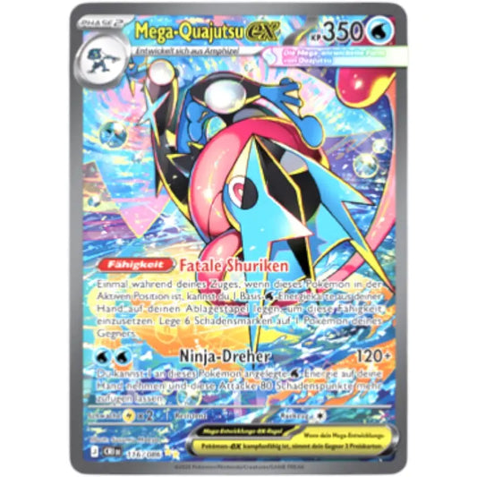 Mega-Quajutsu-ex CRI DE 116/086 Pokémon Wachsendes Chaos kaufen – TradingToys.de - 1