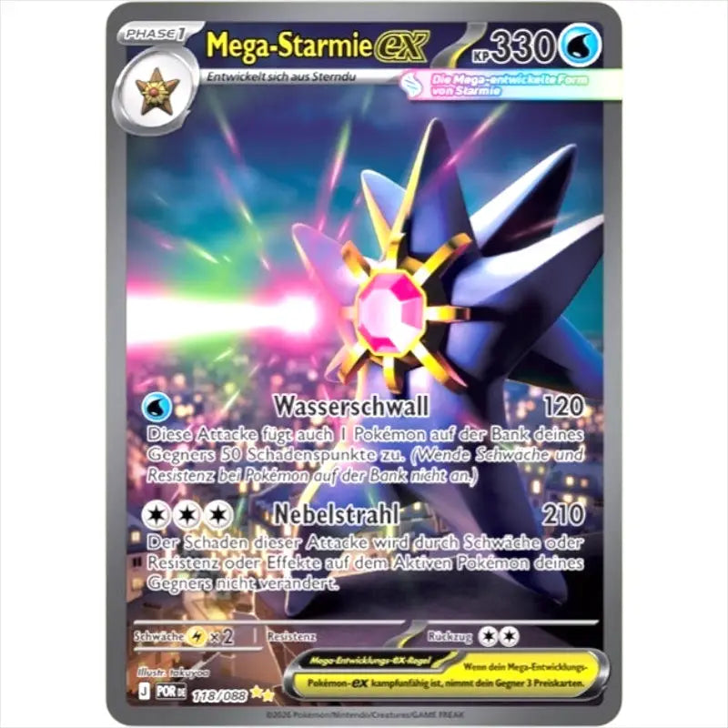 Mega-Starmie ex POR DE 118/088 Optimale Ordnung Mega Entwicklung kaufen - 1