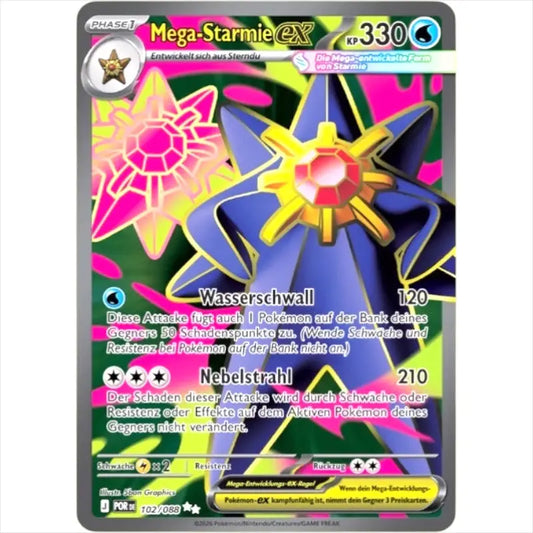 Mega-Starmie ex POR DE 102/088 Optimale Ordnung Mega Entwicklung kaufen - 1