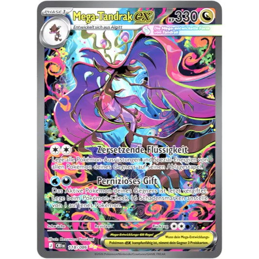 Mega-Tandrak-ex CRI DE 118/086 Pokémon Wachsendes Chaos kaufen – TradingToys.de - 1