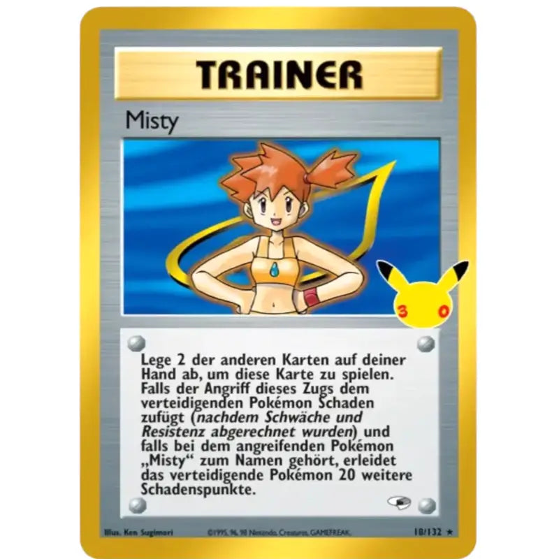 Misty 16/132 – Pokémon 30 Jahre Trainerkarte - 1