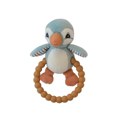 My Teddy Babyrassel erster Papageientaucher blau Beißring - 1