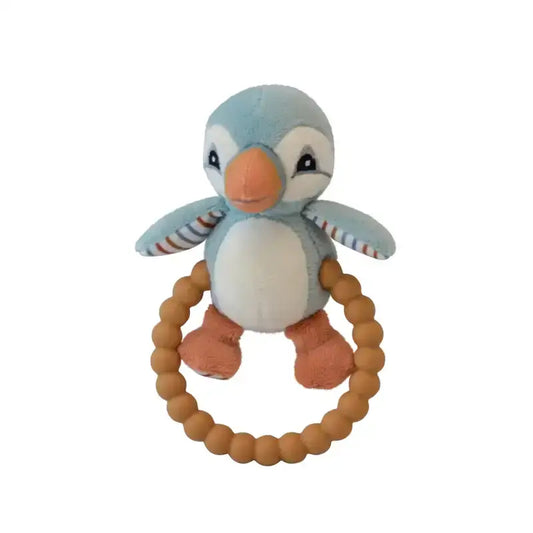 My Teddy Babyrassel erster Papageientaucher blau Beißring - 1
