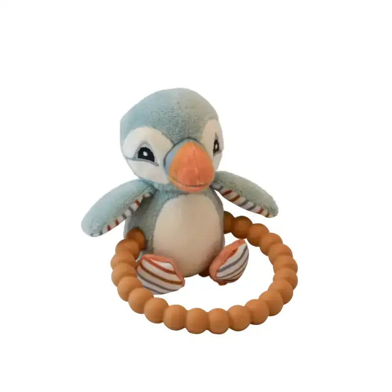 My Teddy Babyrassel erster Papageientaucher blau Beißring - 2