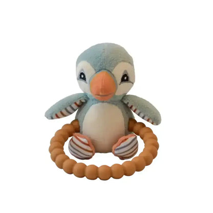 My Teddy Babyrassel erster Papageientaucher blau Beißring - 3