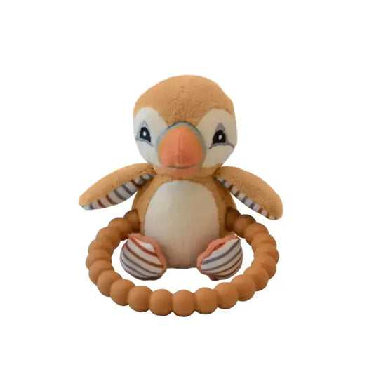 My Teddy Babyrassel erster Papageientaucher gelb Beißring - 1