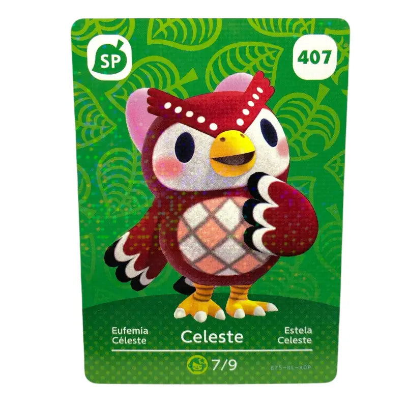 Nintendo Eufemia/Celeste 407 Amiibo Animal Serie 5 Crossing Karte - 1