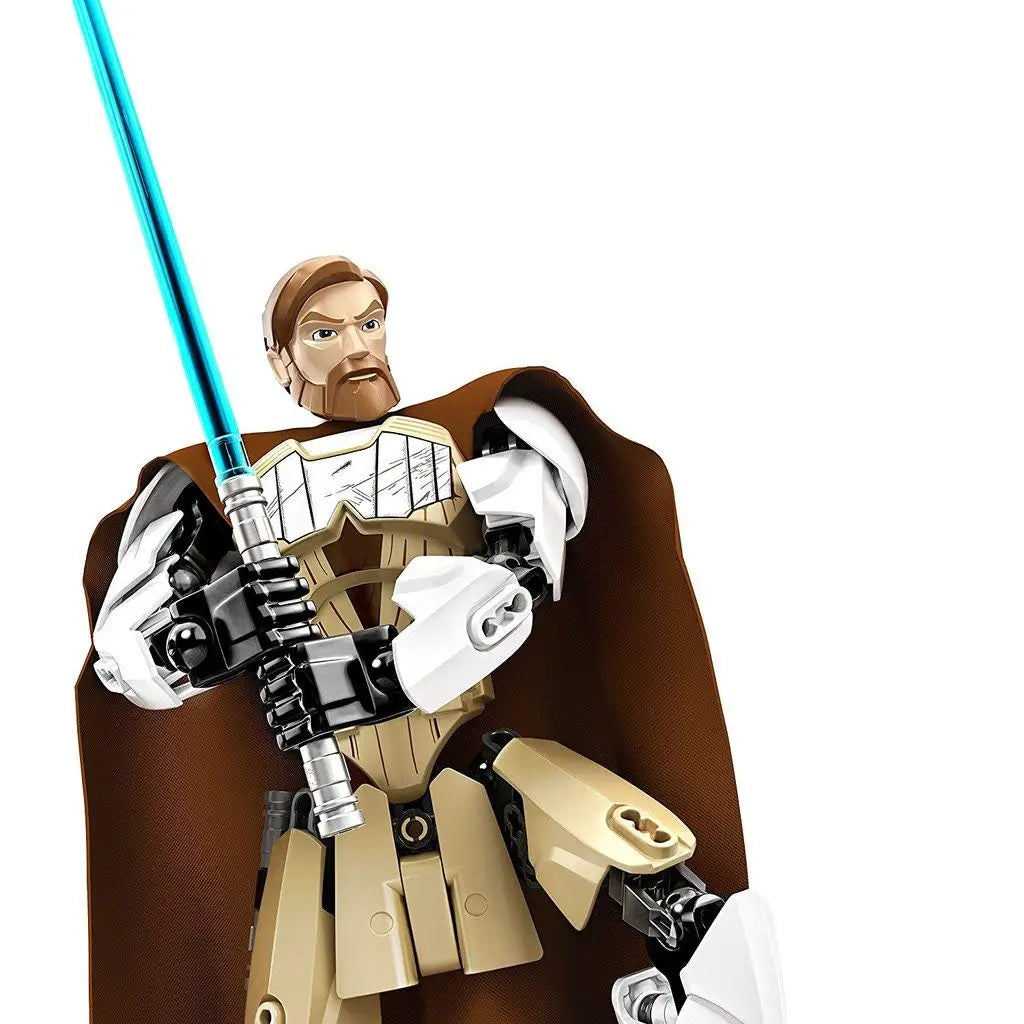 Lego star wars 75109 obi-wan kenobi figur in tan weißer rüstung mit braunem cape und blauem lichtschwert spielzeug online kaufen