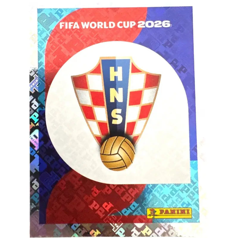 Panini WM 2026 Sticker CRO 1 Kroatien Wappen – FIFA World Cup