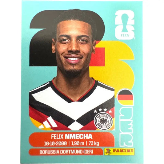 Panini WM 2026 Sticker GER 12 Felix Nmecha Deutschland Borussia Dortmund - 1