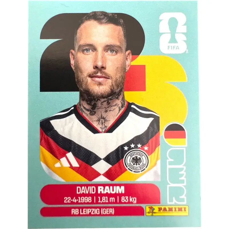 Panini WM 2026 Sticker GER 4 David Raum Deutschland RB Leipzig - 1