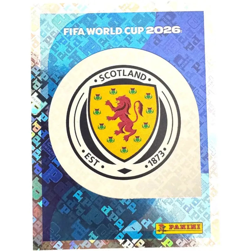 Panini WM 2026 Sticker SCO 1 Schottland Wappen – FIFA World Cup