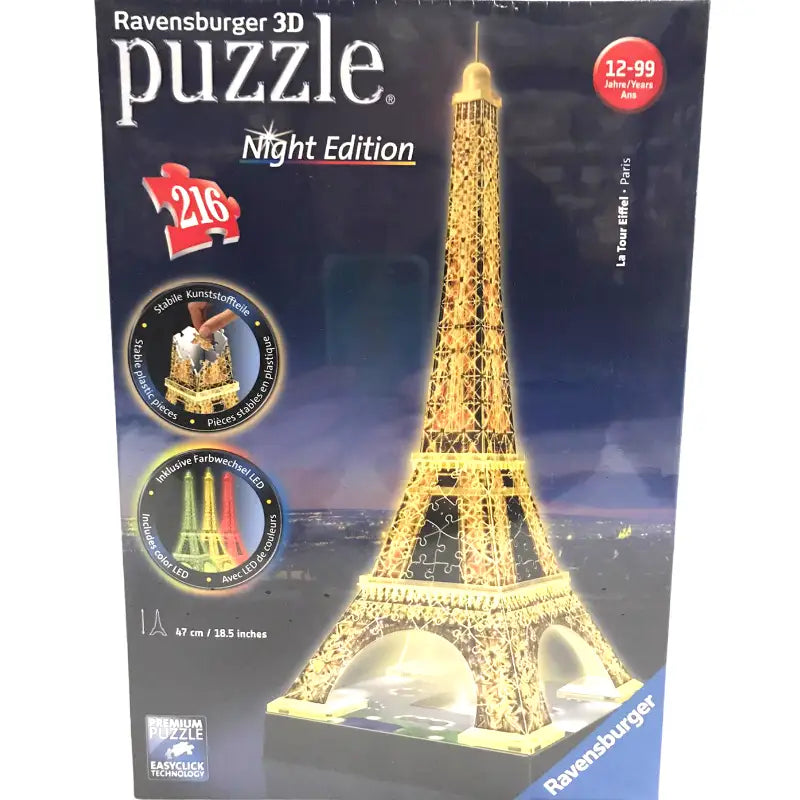 Paris Eiffelturm Ravensburger 3D Puzzle 12579 - Night - 1