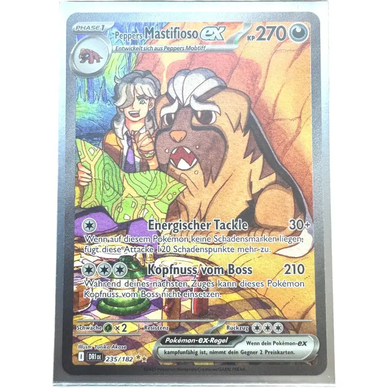 Peppers Mastifioso ex 235/182 Ewige Rivalen Pokemon Karte 1