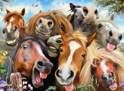 Pferde Selfie Puzzle kaufen - 1