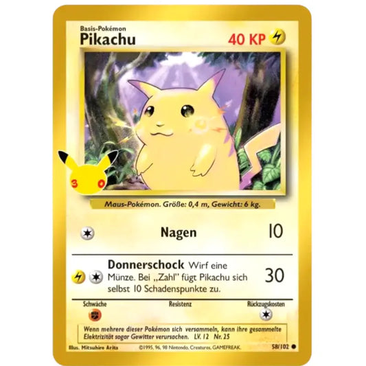 Pikachu 58/102 – Pokémon Sammelkarte - 1